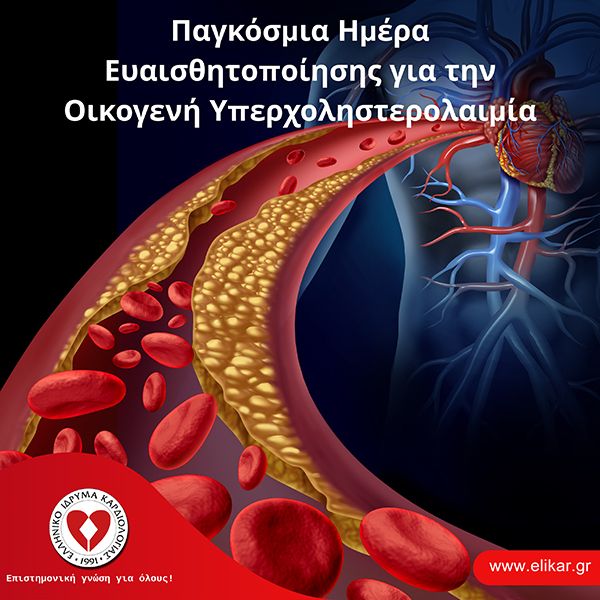 Παγκόσμια Ημέρα Ευαισθητοποίησης για την Οικογενή Υπερχοληστερολαιμία.